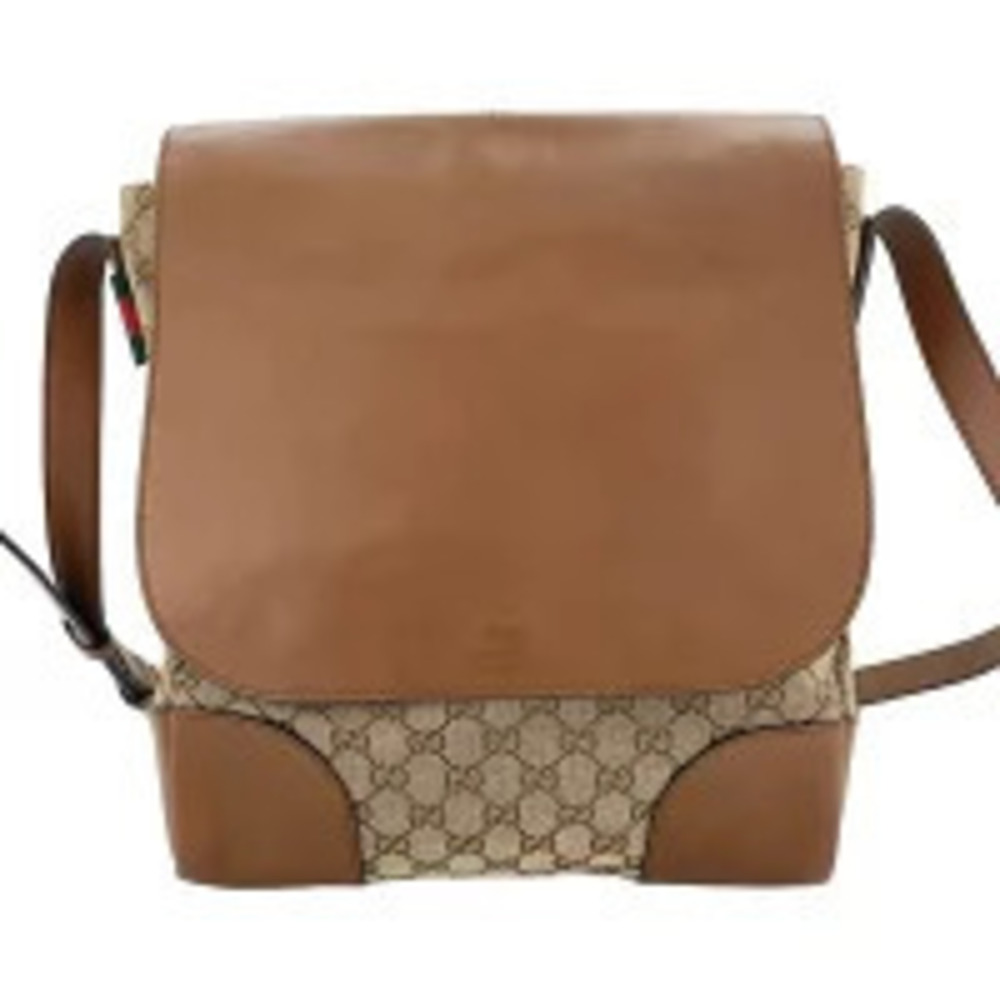 Gucci GG Canvas Shoulder Bag Brown